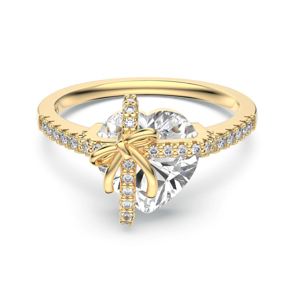 Aurora Heart Bow Ring -camillaboutiqueshop